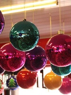 ลูกบอลคริสต์มาสแบบวาวขนาด300มิล