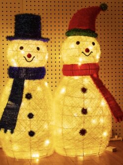 สโนว์แมนไฟ ตกแต่งงานเลี้ยงคริสต์มาส นะ