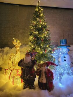 ให้เช่าต้นคริสต์มาสพร้อมของตกแต่งรอบต้น