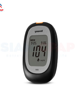 เครื่องตรวจวัดระดับน้ำตาลในเลือด YUWELL Blood Glucose Monitoring System รุ่น 660 ประศูนย์ไทยตลอดอายุการใช้งาน