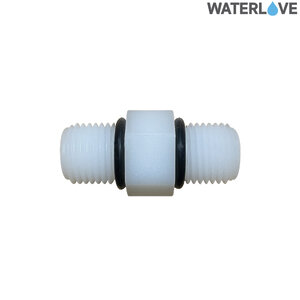 ข้อต่อตรง เกลียวนอก ข้อต่อระหว่างกระบอก 2 หุน (1/4'') (มีโอริง)