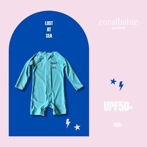 ชุดว่ายน้ำเด็กกันยูวี บอดี้สูท Lost At Sea งานส่งออก UPF50+