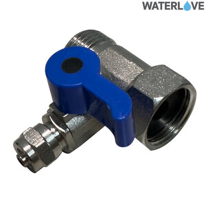 บอลวาล์ว 3 ทาง ก้านพลาสติก น้ำเงิน