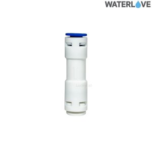 ข้อต่อตรง กันไหลย้อนกลับ 2 หุน 1/4'' สำหรับสายน้ำ PE สายเครื่องกรองน้ำ