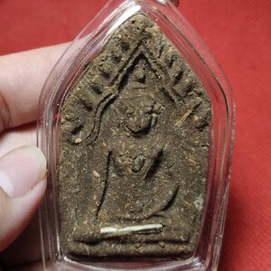 ขุนแผน รุ่นแรก ฝังตะกรุดเงิน (หน้าฝังพระธาตุ หลังปั๊มหมึก) หลวงปู่ครูบาบุดดา วัดหนองบัวคำ จ.ลำพูน