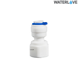 ข้อต่อตรงเกลียวใน มีคลิปล็อค 2 หุน 1/4'' สำหรับสายน้ำ PE สายเครื่องกรองน้ำ