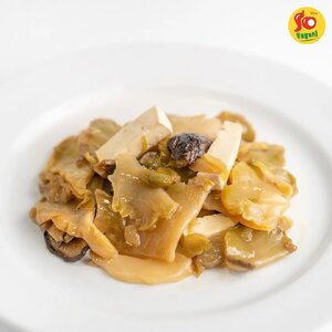 ผัดผักเสฉวน (ซี้ชวงไฉ่) (Stir fried Sichuan vegetable with mushrooms)