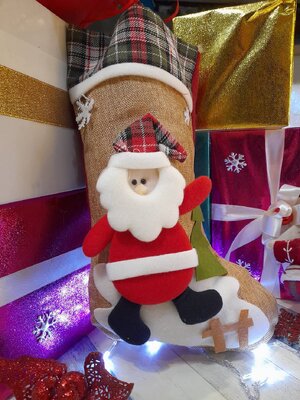 ถุงเท้าคริสต์มาสตกแต่ง41*21cm.