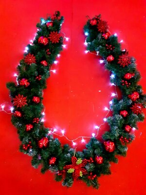 สายสนคริสต์มาสตกแต่ง ขนาด2.7เมตรTOP GARLAND.