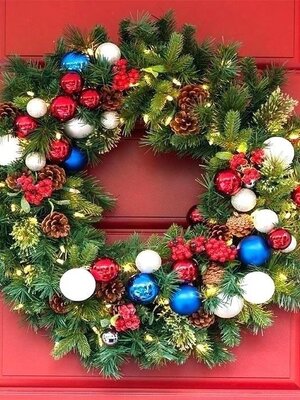 รีทคริสต์มาสตกแต่งขนาด"24นิ้ว "