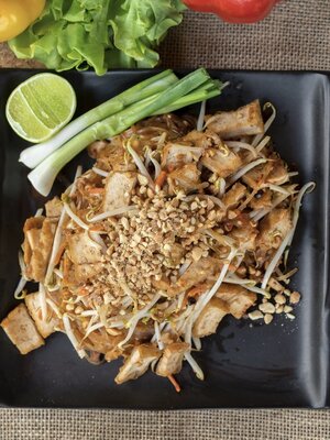 เมนูอาหารเจหน้าร้าน ผัดไทเจ