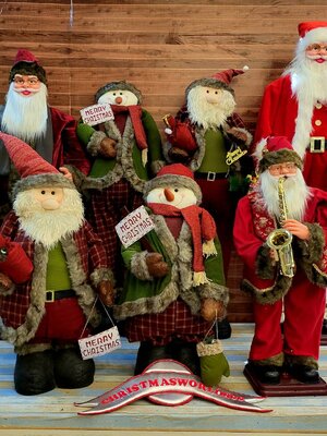 ตุ๊กตาคริสต์มาสซานต้าครอส "รวม"