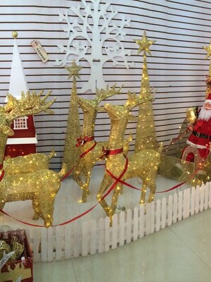 เลื่อนลากซานต้าคริสต์มาส