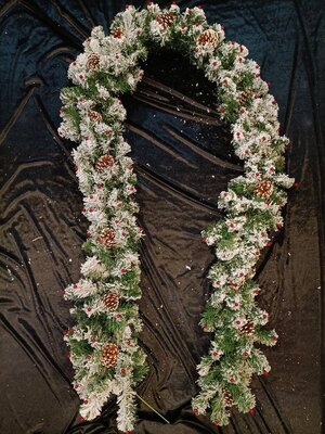 สายสนคริสต์มาสหิมะตกแต่งขนาด2.7เมตรTOP GARLAND.