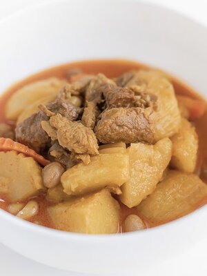 เมนูอาหารเจหน้าร้าน แกงมัสมั่นเจ