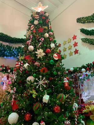 ต้นคริสต์มาสขนาด15ฟุต พร้อมของตกแต่งสวยๆ