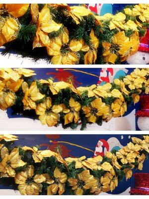 สายสนท้องช้างคริสต์มาสตกแต่ง ขนาด2.7เมตรTOP GARLAND.