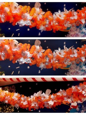 สายสนท้องช้างคริสต์มาสตกแต่ง ขนาด2.7เมตรTOP GARLAND.