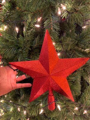 ดาวเสียบยอดต้นคริสต์มาส"กากเพชร"