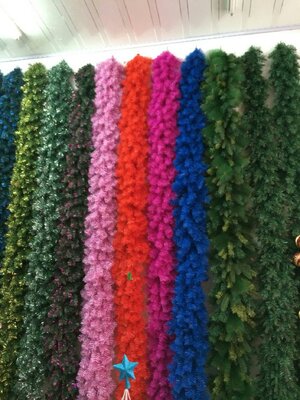 สายสนคริสต์มาสตกแต่งฟูใหญ่ ขนาด2.7เมตรTOP GARLAND.