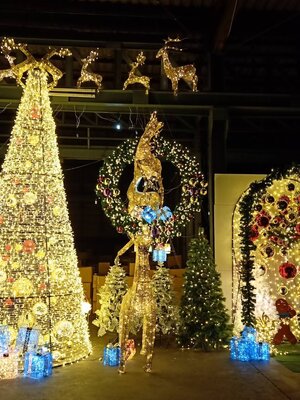 ต้คริสต์มาสปลอม5เมตรไฟประดับ