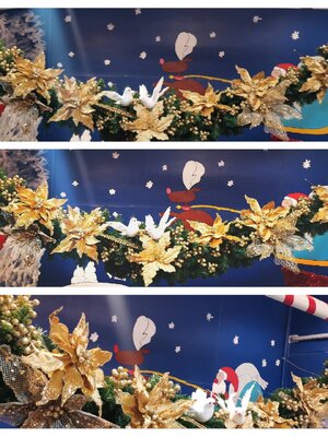 สายสนท้องช้างคริสต์มาสตกแต่ง ขนาด2.7เมตรTOP GARLAND.