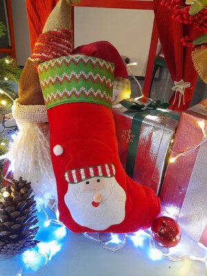 ถุงเท้าคริสต์มาสตกแต่ง39*25