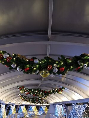 สายสนคริสต์มาสตกแต่งท้องช้างขนาด2.7เมตรTOP GARLAND.