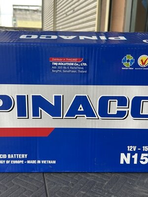 PINACO N150 12V 150Ah แบตเตอรี่รถหัวลาก รถบรรทุกเพื่อการใช้งานหนัก
