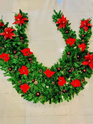 สายสนคริสต์มาสตกแต่ง ขนาด2.7เมตรTOP GARLAND.
