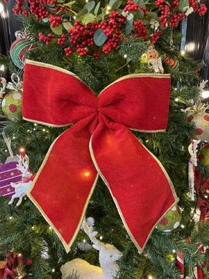 ราคาโบว์คริสต์มาสสีแดง