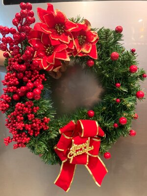 รีทคริสต์มาสตกแต่งขนาด"16นิ้ว "