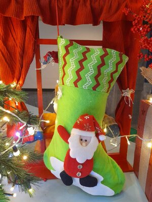 ถุงเท้าคริสต์มาสตกแต่ง45*27cm.