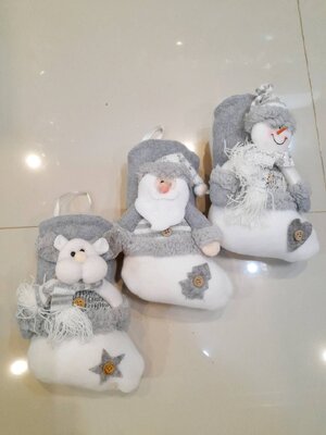 ถุงเท้าคริสต์มาสตกแต่ง 19*12cm.