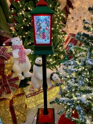 เสาไฟประดับคริสต์มาส1.เมตร