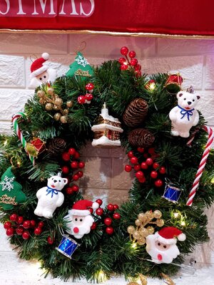 รีทคริสต์มาสตกแต่งขนาด" 16นิ้ว"