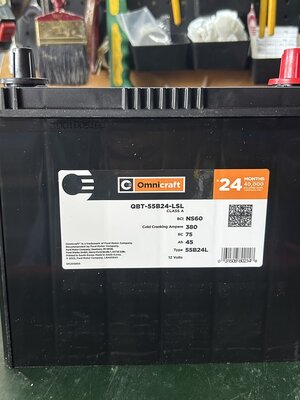 Omnicraft แบตเตอรี่ 55B24L 45 แอมป์ ชนิดแห้งกำลังไฟมั่นใจ