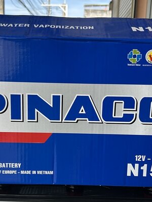 PINACO N150 12V 150แอมป์ หูเชือก ขั้ว L UD Truck Volvo Scania แบตเตอรี่รถหัวลากยุโรป