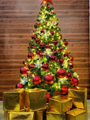 กล่องของขวัญกระดาษคริสต์มาสตกแต่ง30*30