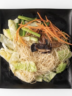 เมนูอาหารเจหน้าร้าน ผัดหมี่ซั่วเจ