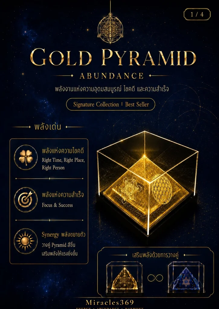 Gold Pyramid XL - Abundance Gold Pyramid XL - Abundance