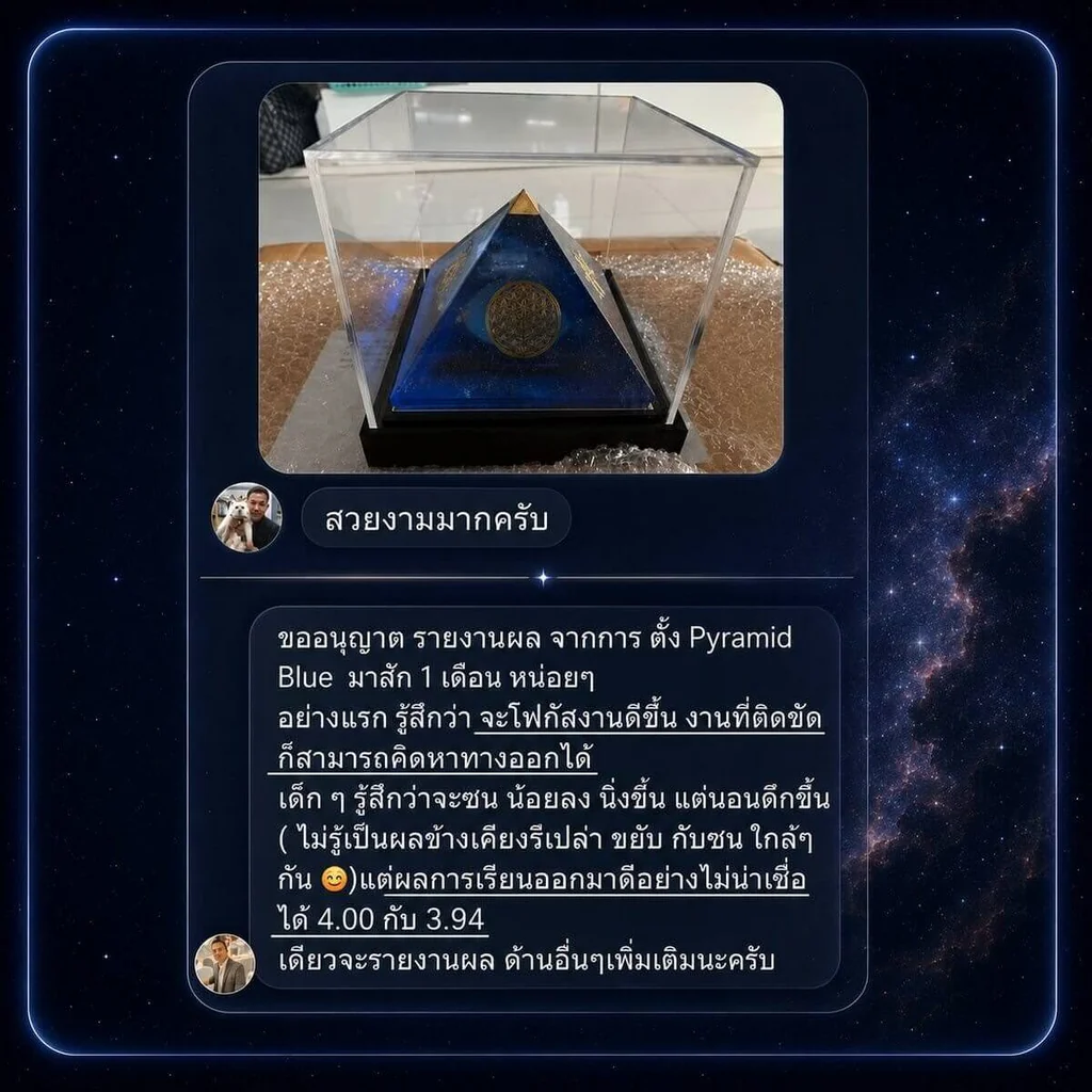 Pyramid Blue - Wisdom & Success Pyramid Blue - Wisdom & Success