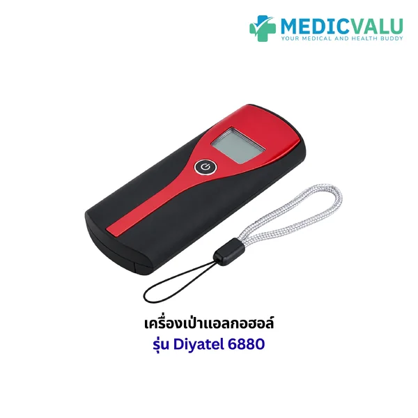 เครื่องเป่าแอลกอฮอล์ Diyatel 6880 แบบไม่ใช้หลอดเป่า เซ็นเซอร์เซมิคอนดักเตอรตรวจจับแอลกอฮอล์ จอแสดงผล LCD รองรับการแสดงผล 3 หน่วย ดีไซน์กะทัดรัด รับประกันศูนย์ไทย 1 ปี image 2