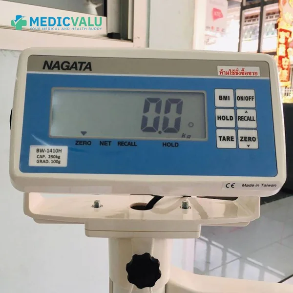 เครื่องชั่งน้ำหนักพร้อมวัดความสูง และคำนวณค่า BMI ระบบดิจิตอล NAGATA รุ่น BW-1410H