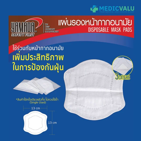 แผ่นรองหน้ากากอนามัย (40ชิ้น/กล่อง) แผ่นรองหน้ากากอนามัย (40ชิ้น/กล่อง)