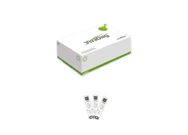 ชุดตรวจ Carcino-embryonic Antigen (CEA) เชิงปริมาณ Fluorescence immunoassay (FIA) VivaDiagTM Carcino-embryonic Antigen (CEA) Test Kit ต้องใช้ร่วมกับเครื่อง VivaDiag VIM3000 analyzer เหมาะสำหรับตรวจมะเร็งลำไส้ใหญ่ 1 กล่องมี 25 เทส ชุดตรวจ Carcino-embryonic Antigen (CEA) เชิงปริมาณ Fluorescence immunoassay (FIA) VivaDiagTM Carcino-embryonic Antigen (CEA) Test Kit ต้องใช้ร่วมกับเครื่อง VivaDiag VIM3000 analyzer เหมาะสำหรับตรวจมะเร็งลำไส้ใหญ่ 1 กล่องมี 25 เทส