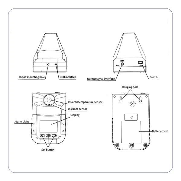 เครื่องวัดอุณหภูมิอินฟราเรด K3 PRO แถมฟรี ขาตั้ง และ Adapter (สินค้าพร้อมใช้งาน) เหมาะใช้ภายในและภายนอกอาคาร รับประกันศูนย์ไทย 1 ปี image 4
