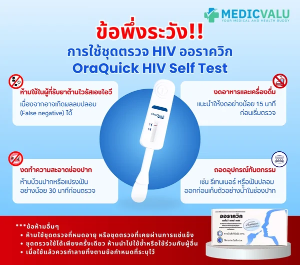 ชุดตรวจ OraQuick HIV Self-Test เป็นชุดตรวจหาแอนติบอดีต่อเชื้อเอชไอวีจากน้ำในช่องปาก สามารถตรวจได้ง่ายด้วยตนเอง ทุกที่ทุกเวลา ทราบผลด้วยตาเปล่าได้ที่เวลา 20 นาที สะดวก ไม่ต้องพึ่งการเจาะเลือดจากปลายนิ้วหรือข้อพับ ลดการติดเชื้อจากเลือด image 8 ชุดตรวจ OraQuick HIV Self-Test เป็นชุดตรวจหาแอนติบอดีต่อเชื้อเอชไอวีจากน้ำในช่องปาก สามารถตรวจได้ง่ายด้วยตนเอง ทุกที่ทุกเวลา ทราบผลด้วยตาเปล่าได้ที่เวลา 20 นาที สะดวก ไม่ต้องพึ่งการเจาะเลือดจากปลายนิ้วหรือข้อพับ ลดการติดเชื้อจากเลือด image 8