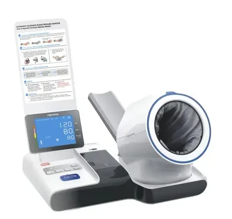 เครื่องตรวจวัดระดับความดันโลหิตและชีพจรแบบอัตโนมัติชนิดแขนสอด RAYCOME รุ่น RBP-9000
