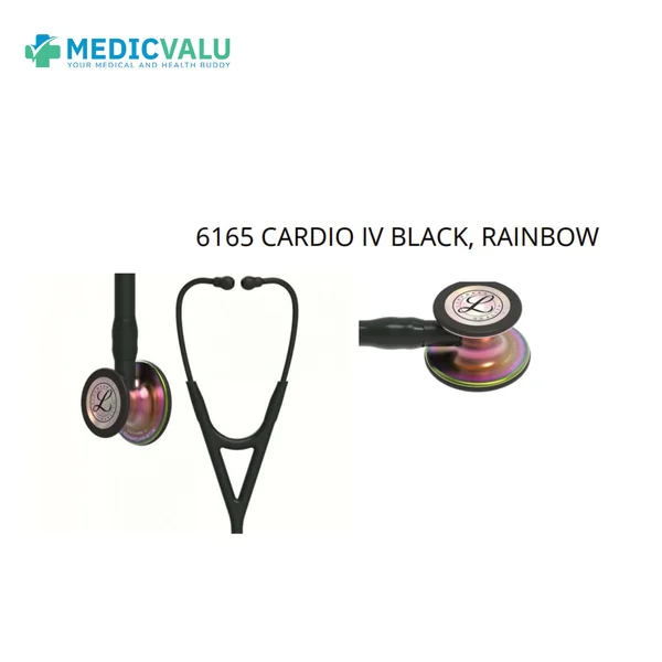 หูฟังทางการแพทย์ 3M Littmann Cardiology IV Stethoscope รุ่น 6165 CARDIO IV BLACK, RAINBOW หูฟังทางการแพทย์ 3M Littmann Cardiology IV Stethoscope รุ่น 6165 CARDIO IV BLACK, RAINBOW